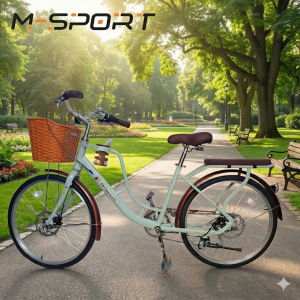 XE ĐẠP MSPORT M010 CÀ PHÊ MINI 24 INCH, HỢP KIM THÉP, BỘ ĐỀ SHIMANO 7 SỐ