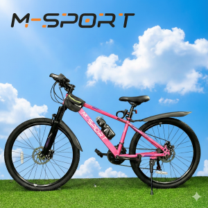 XE ĐẠP MTB MSPORT M210  HỢP KIM THÉP, BỘ ĐỀ 24 TỐC ĐỘ 