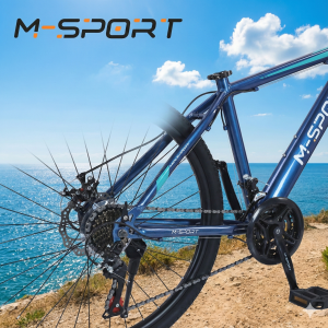 XE ĐẠP MTB MSPORT M220-1 HỢP KIM THÉP, BỘ ĐỀ 24 TỐC ĐỘ  24-26 INCH KÈM BAGA 