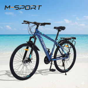 XE ĐẠP MTB MSPORT M220-1 HỢP KIM THÉP, BỘ ĐỀ 24 TỐC ĐỘ  24-26 INCH KÈM BAGA 