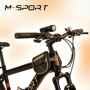 XE ĐẠP MTB MSPORT M220-2 HỢP KIM THÉP, BỘ ĐỀ 21 TỐC ĐỘ 26 INCH KÈM BAGA  KHUNG LỚN