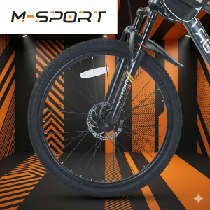 XE ĐẠP MTB MSPORT M230-1 HỢP KIM THÉP, BỘ ĐỀ 21 TỐC ĐỘ 26 INCH KÈM BAGA  
